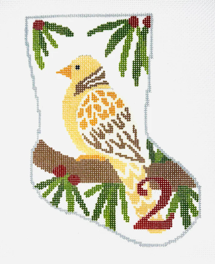 BS36 Two Turtle Doves Mini Stocking