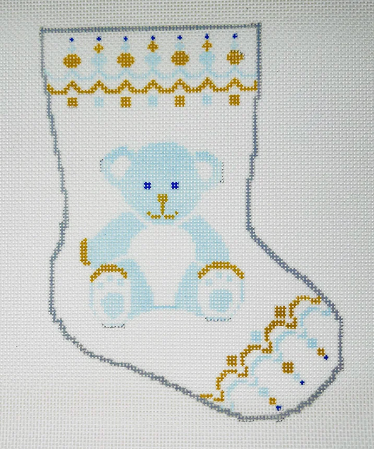 BS54 Blue Bear Mini Stocking