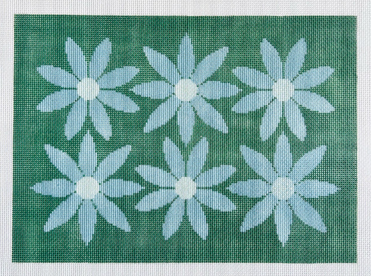 TA4052 Courteney Six Flowers - Green and Blue