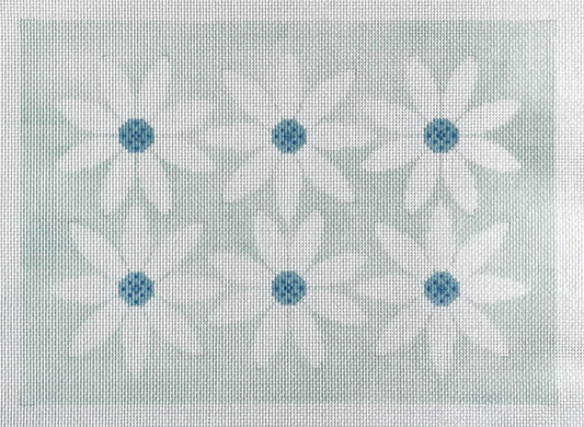 TA4054 Courteney Six Flowers - White and Blue