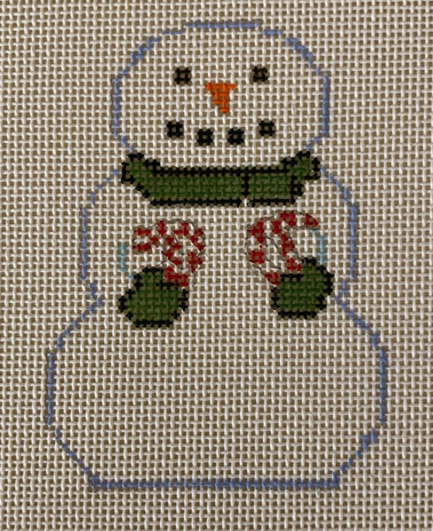 KCD1416 Snowman with Candy Canes