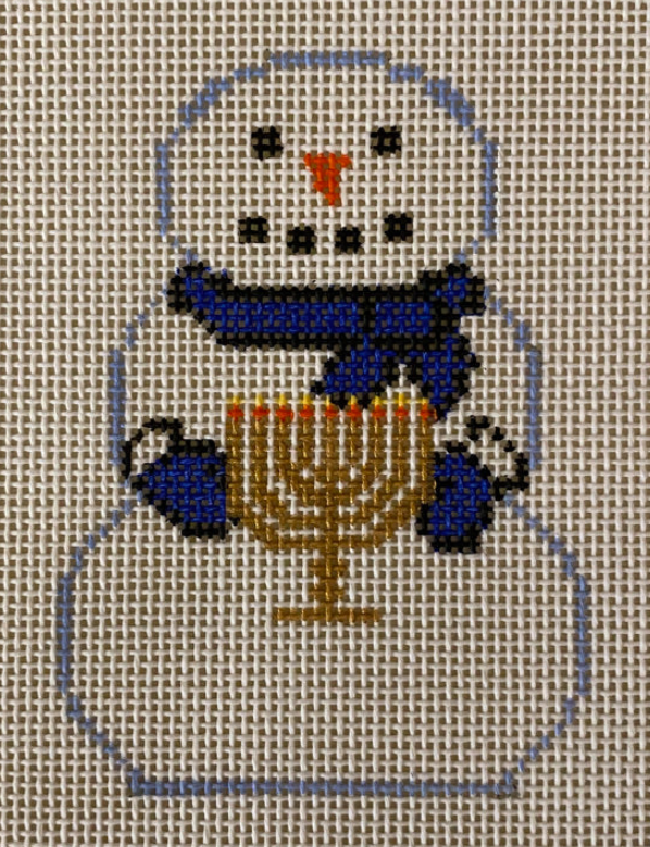 KCD1417 Snowman with Menorah