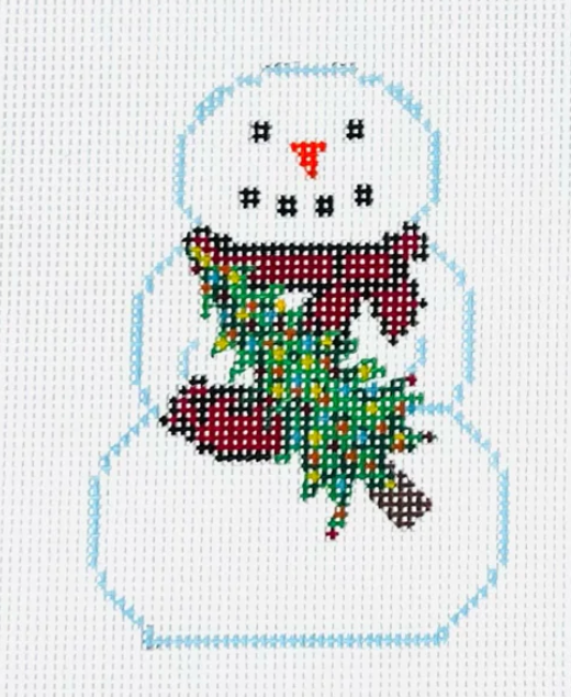 KCD1478 Snowman with Christmas Tree