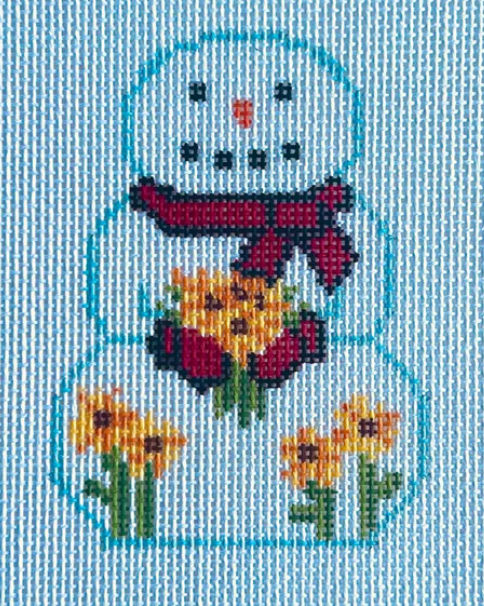 KCD1533 Snowman with Sunflowers