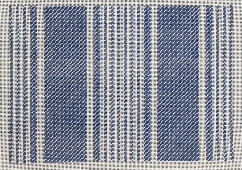 KCD4089B Ticking Stripe Pillow - Blue