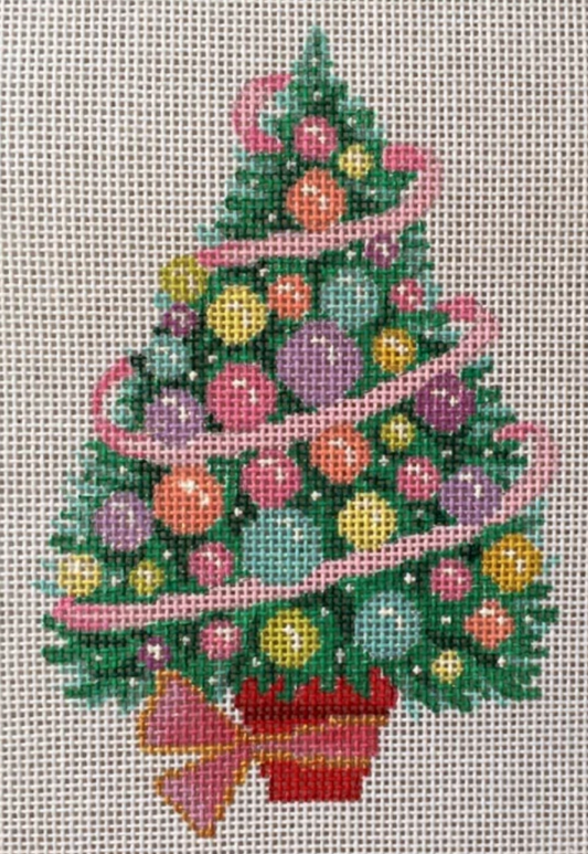 B-386F Pastel Christmas Tree Ornament