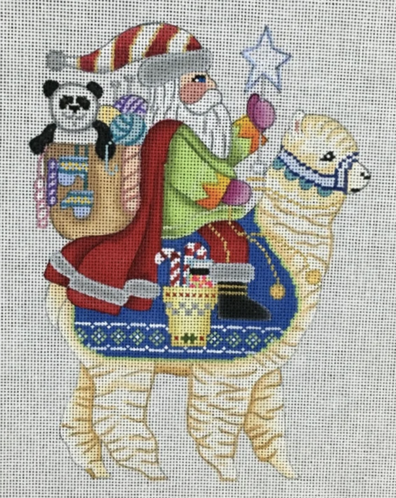 B-2410 Santa on Alpaca - 24 Mesh