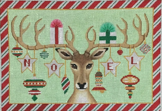 B-383 Noel Deer - Red and Green