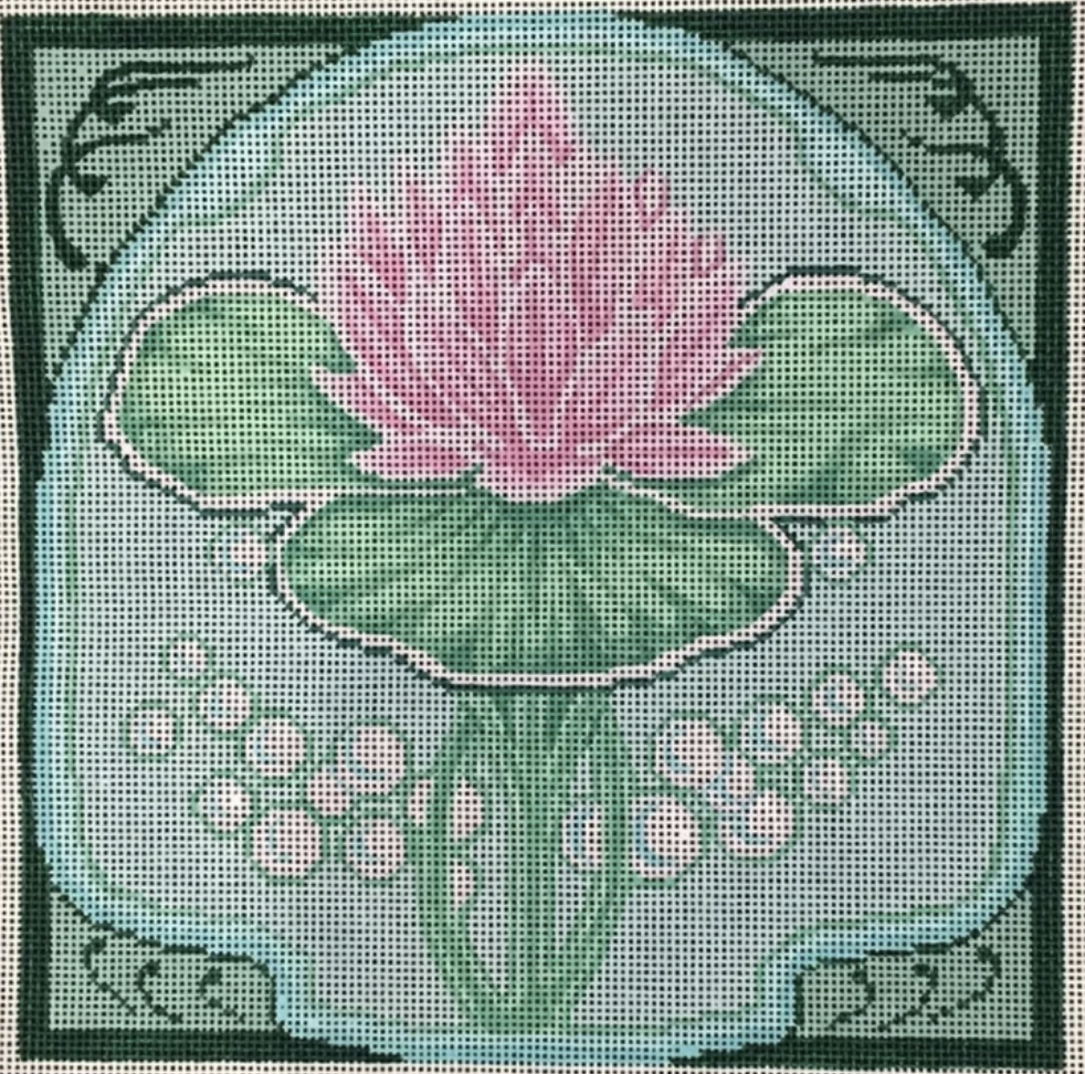 B-393 Art Nouveau Lotus Flower