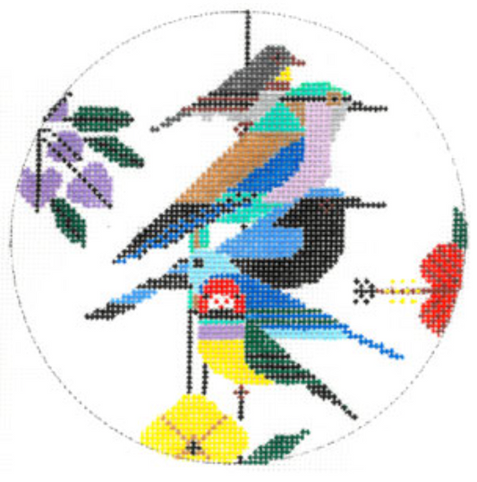 HC-O411 Rainforest Birds Ornament