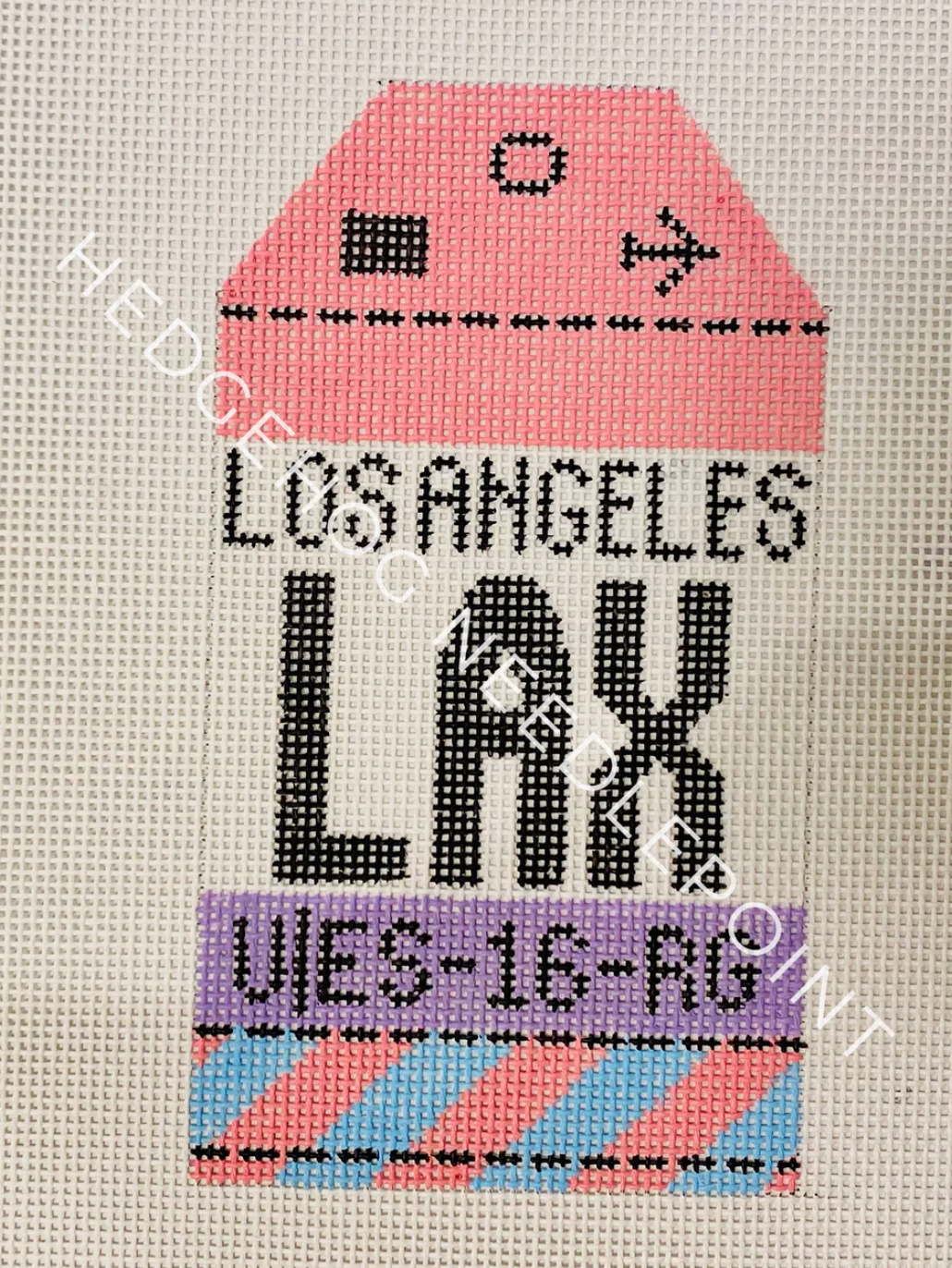 HN LAX Los Angeles Retro Travel Tag