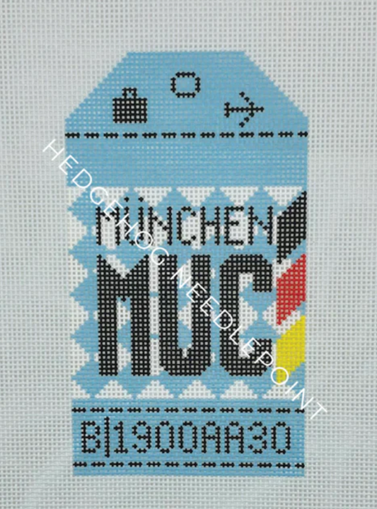 HN MUC Munich Retro Travel Tag