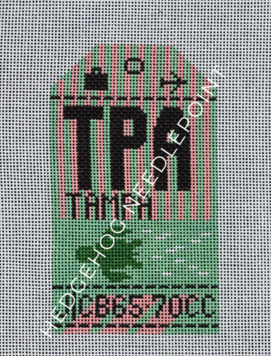 HN TPA Tampa Retro Travel Tag