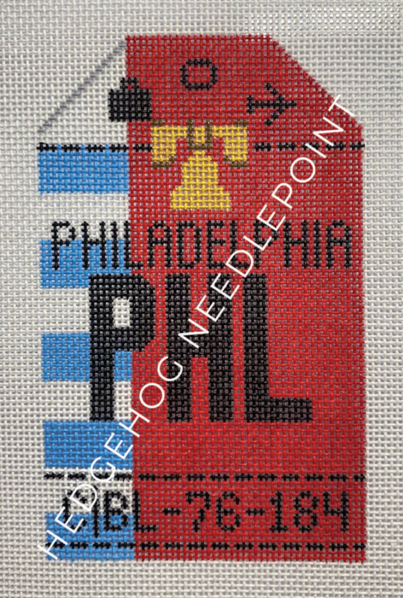 HN PHL Philadelphia Retro Travel Tag