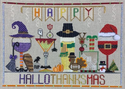 SMF Hallothanksmas with Stitch Guide and Embellishments