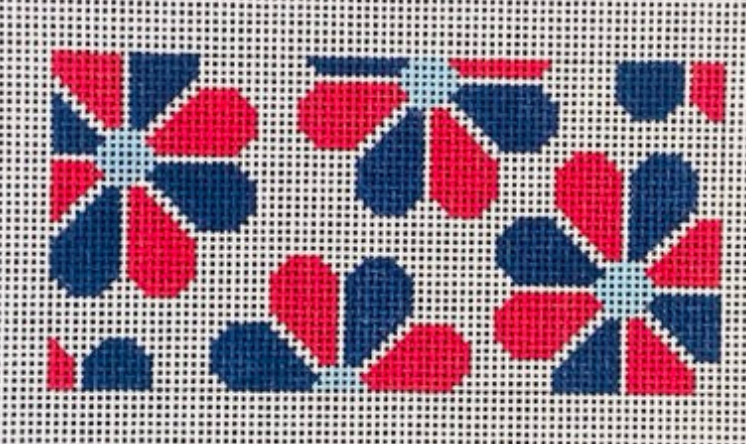 FLR106C Flower Power - Red, Navy, and Light Blue