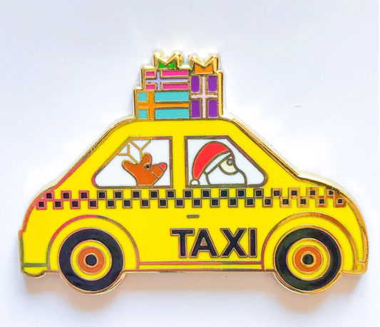 Taxi Cab Needle Minder Magnet