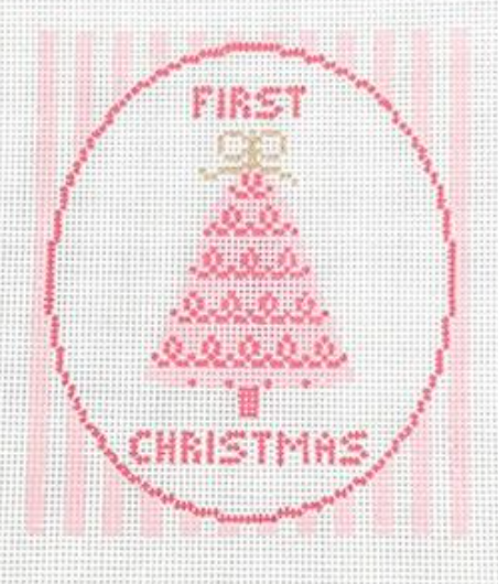 GP115b Baby's First Christmas - Pink