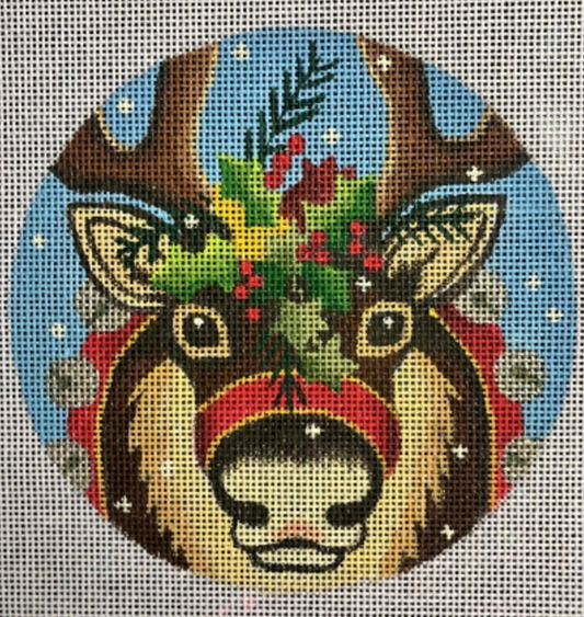 HO2287 Reindeer Round