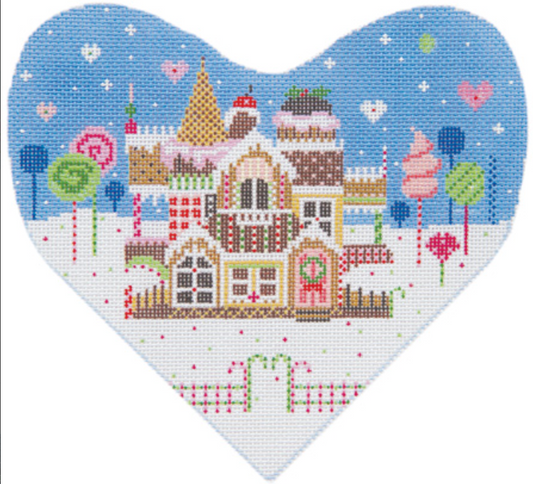 ST-C418 Gingerbread House Heart