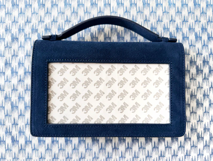 RBD Everyday Clutch - Navy Suede