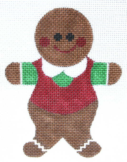 WG11097 Red Vest Gingerbread Man