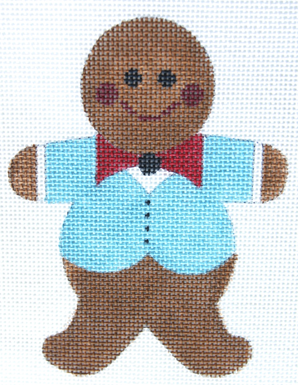 WG11100 Teal Blazer with Red Bowtie Gingerbread Man