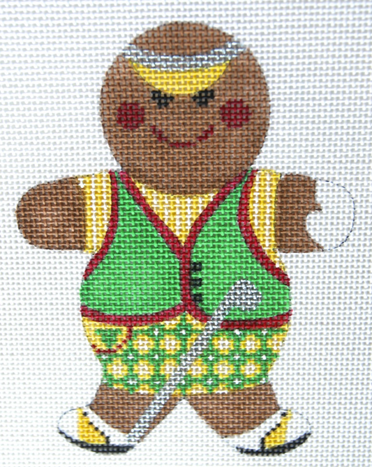 WG11746 Lady Golfer Gingerbread Man