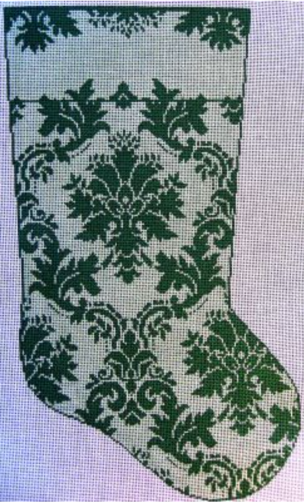 WG12546 Teri's Damask Stocking