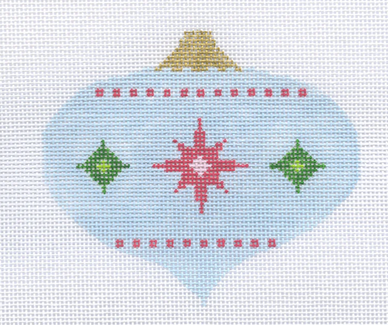 21-132 Retro Blue Ornament