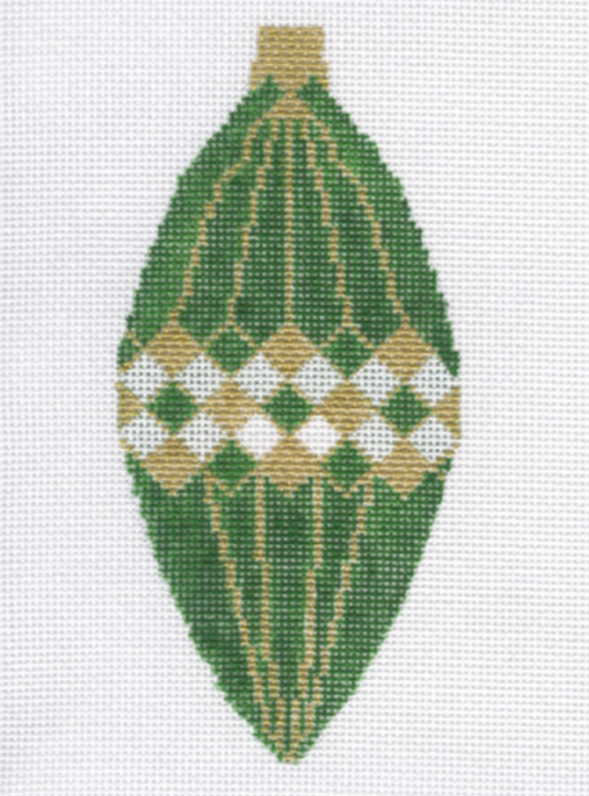 22-213 Green and Gold Ornament