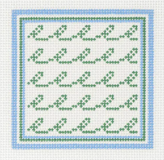 GP36 Green Squiggle Wave Square