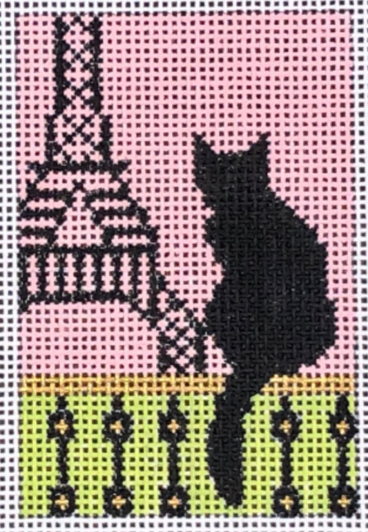 C114A1 Luggage Tag Cat - Paris