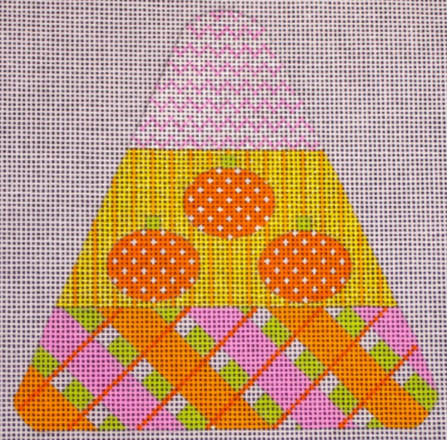 HW129D Candy Corn - Pumpkin Plaid