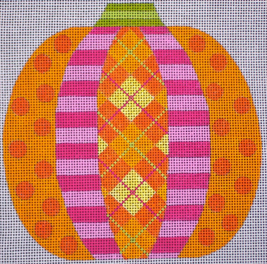 HW128A Pumpkin Patchwork - Argyle