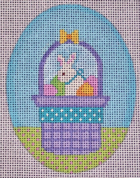 HO103 Bunny in Basket Easter Egg