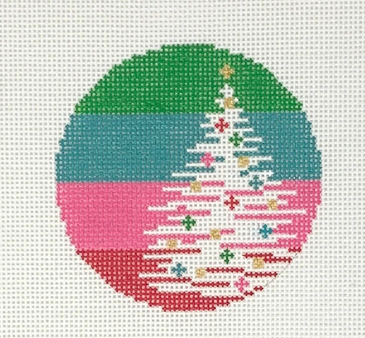 X-25 Christmas Tree On Stripes - 13 Mesh