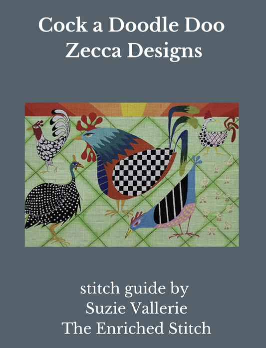 ZE875 Cock a Doodle Doo Stitch Guide