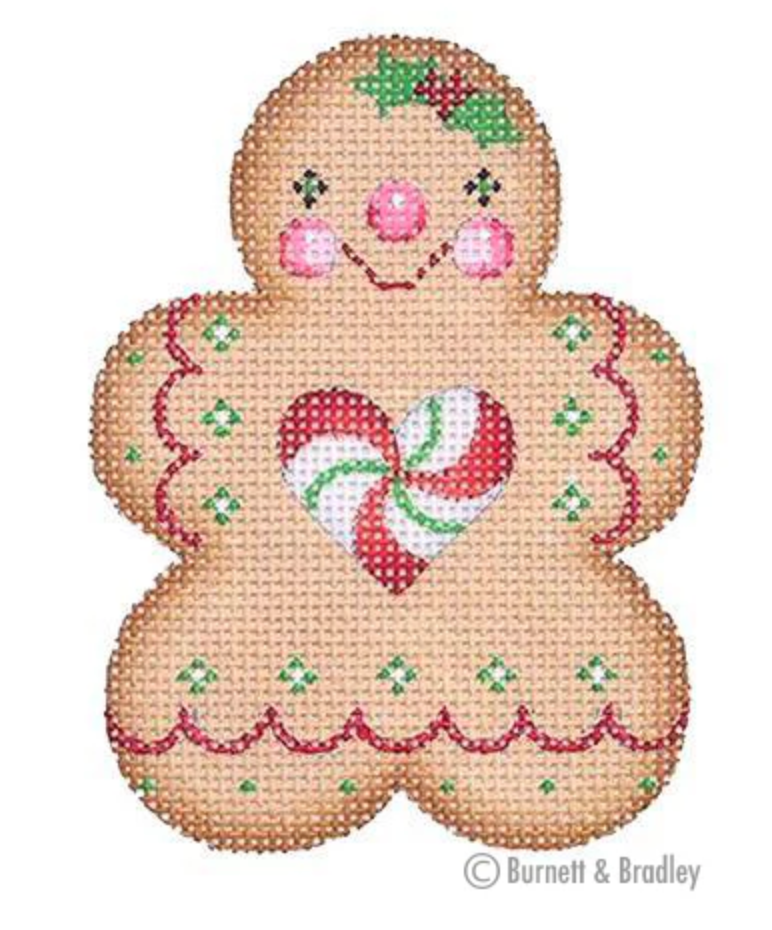 BB0926 Gingerbread Girl - Heart Peppermint Center