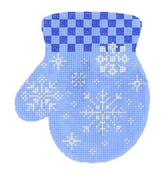 BB2091 Blue Snowflake Mitten