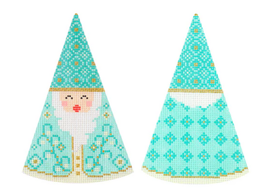 KB1604 Santa Cone - Turquoise Diamonds Hat