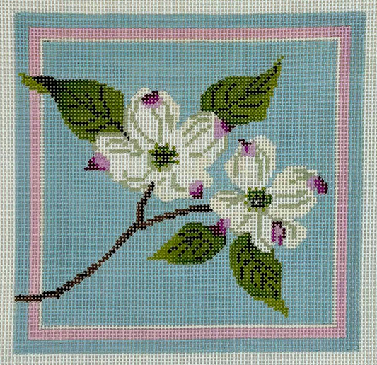 T16a White Dogwood Blossoms - 13 Mesh