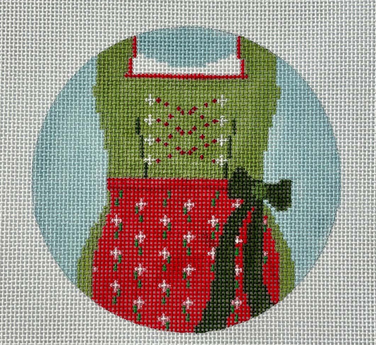 R1a Red and Green Dirndl - Kate's Version