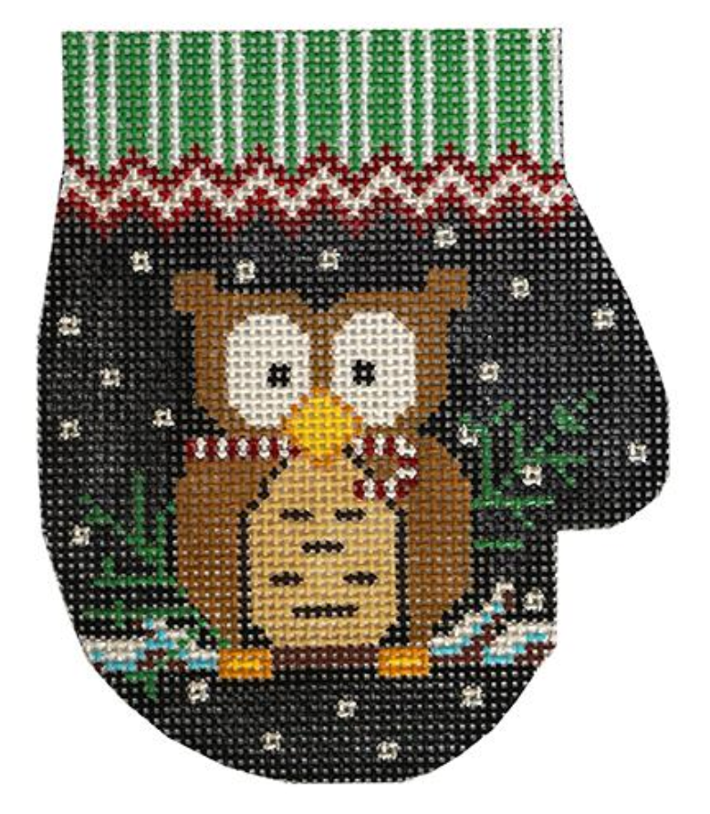 XO-147B Christmas Owl Mitten