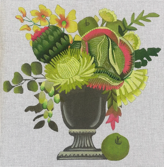 MZ-02A Green Still Life on White