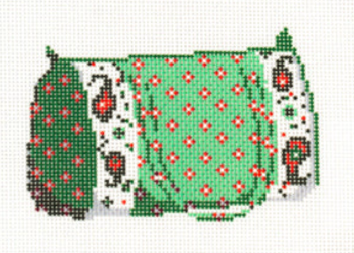 AOK78 French Provencal Duffle Bag - Green