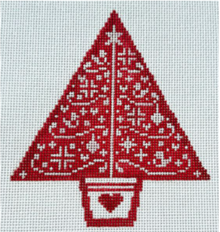 XO-260 Sweater Weather - Red and White Heart Tree