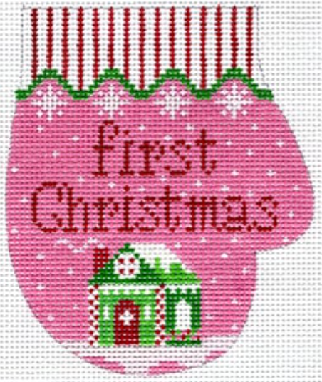 XO-146A Girl's First Christmas Mitten