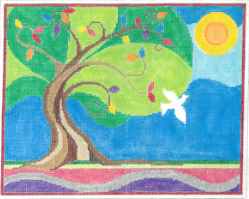 TB-100 Tree of Life and Dove Tallis Bag