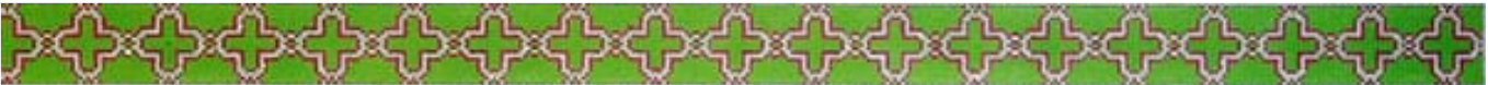 611 Green Moroccan Tile Belt